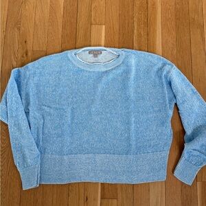 J. Crew Sky Blue Marled Crewneck Sweater